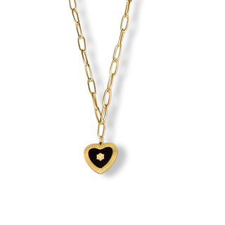 Black heart Necklace