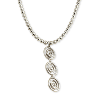 Silver Spiral Necklace