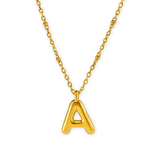 Load image into Gallery viewer, Bubble Initial Necklace
