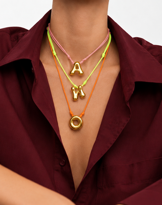 Colorful Initial Necklace