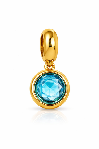 Birthstone Initial Necklace