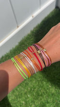 Load and play video in Gallery viewer, Colorful Initial Bracelet 💧
